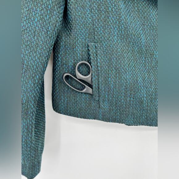 Banana Republic Dark Green Textured Blazer - Picture 12 of 16